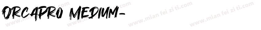 OrcaPro Medium字体转换